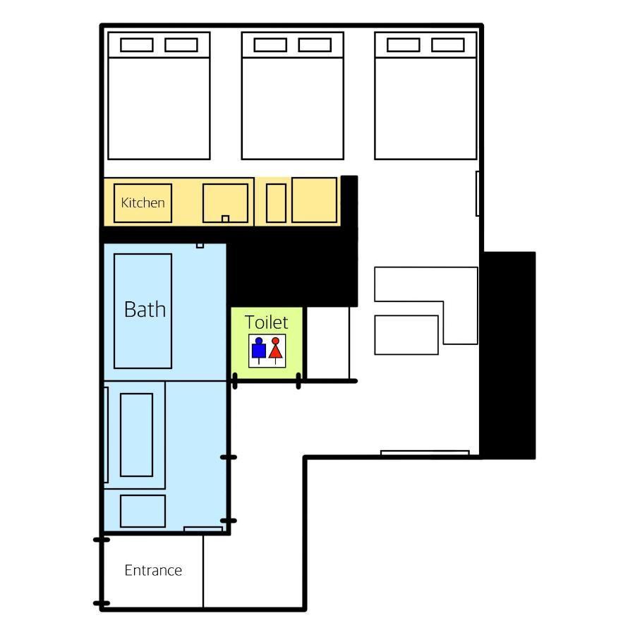 Grand Base Hakata Gofuku Aparthotel Fukuoka  Exterior photo